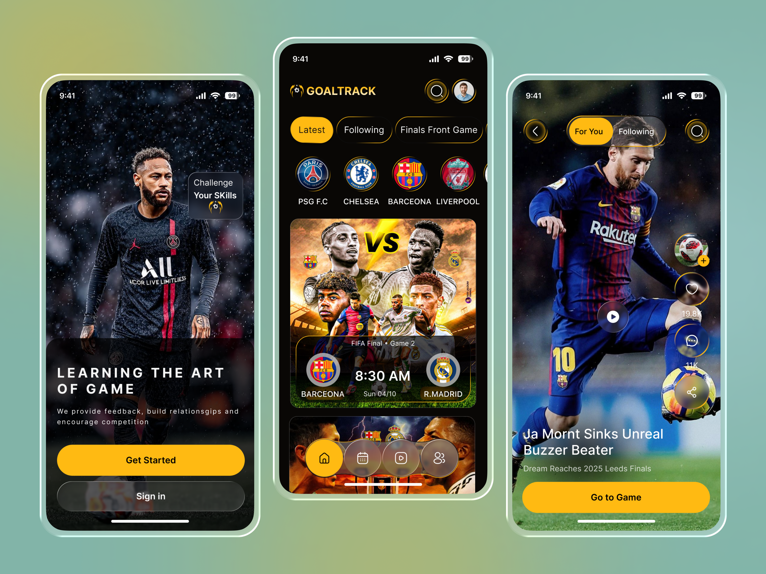 Football Match Tracker Mobile App app design football app football social media app gambling live score match tracker mobile app product design social media mobile app social platform design sports app sports betting ticket booking app