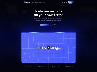 Uxento Crypto App Landing Page crypto crypto landing page crypto saas frame custom design framer landing page landing page saas saas app solana solana app uxento web extension