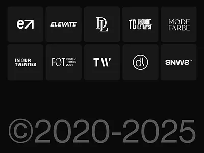 Selected Logotypes & Marks Vol.1 // ©2020-2025 brand design brand identity branding design graphic design logo logo collection logo design logofolio logomarks logos logotype modern branding modern logo visual identity
