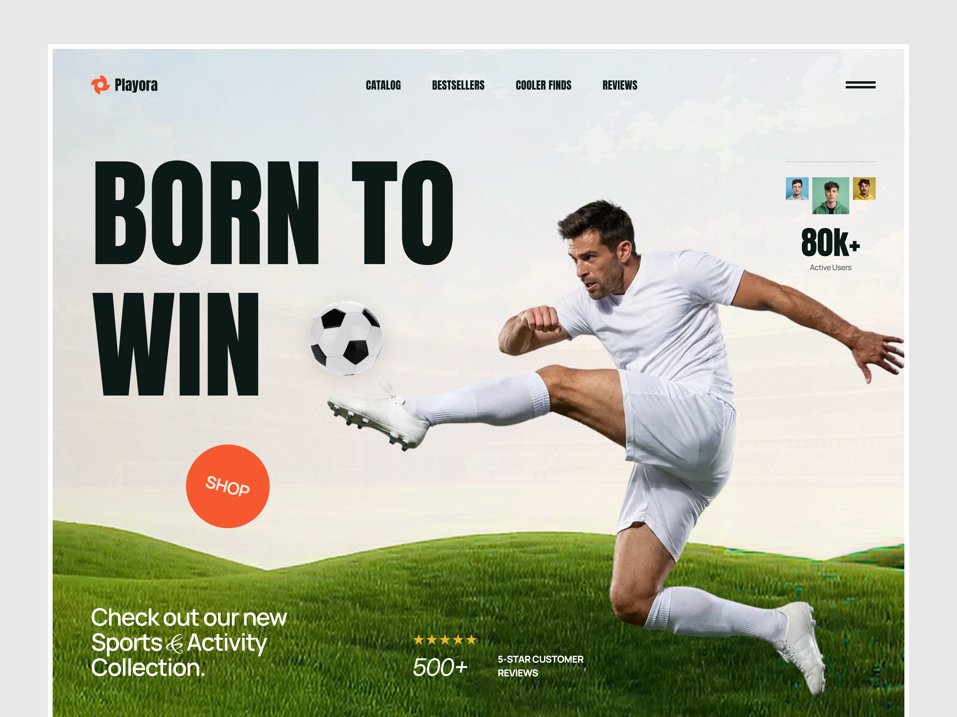 Sports eCommerce Website design ecommerce website figma template figma uiux hero section landing page design modern ui online store design product design sports ecommerce sports website design sportswear website ui ui ux design website design