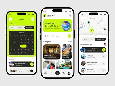 Deals & Booking App UI – Hotels, Dining & Shopping Discounts app design app ui booking app deals app ecommerce app mobile app shopping app social deal travel app ui