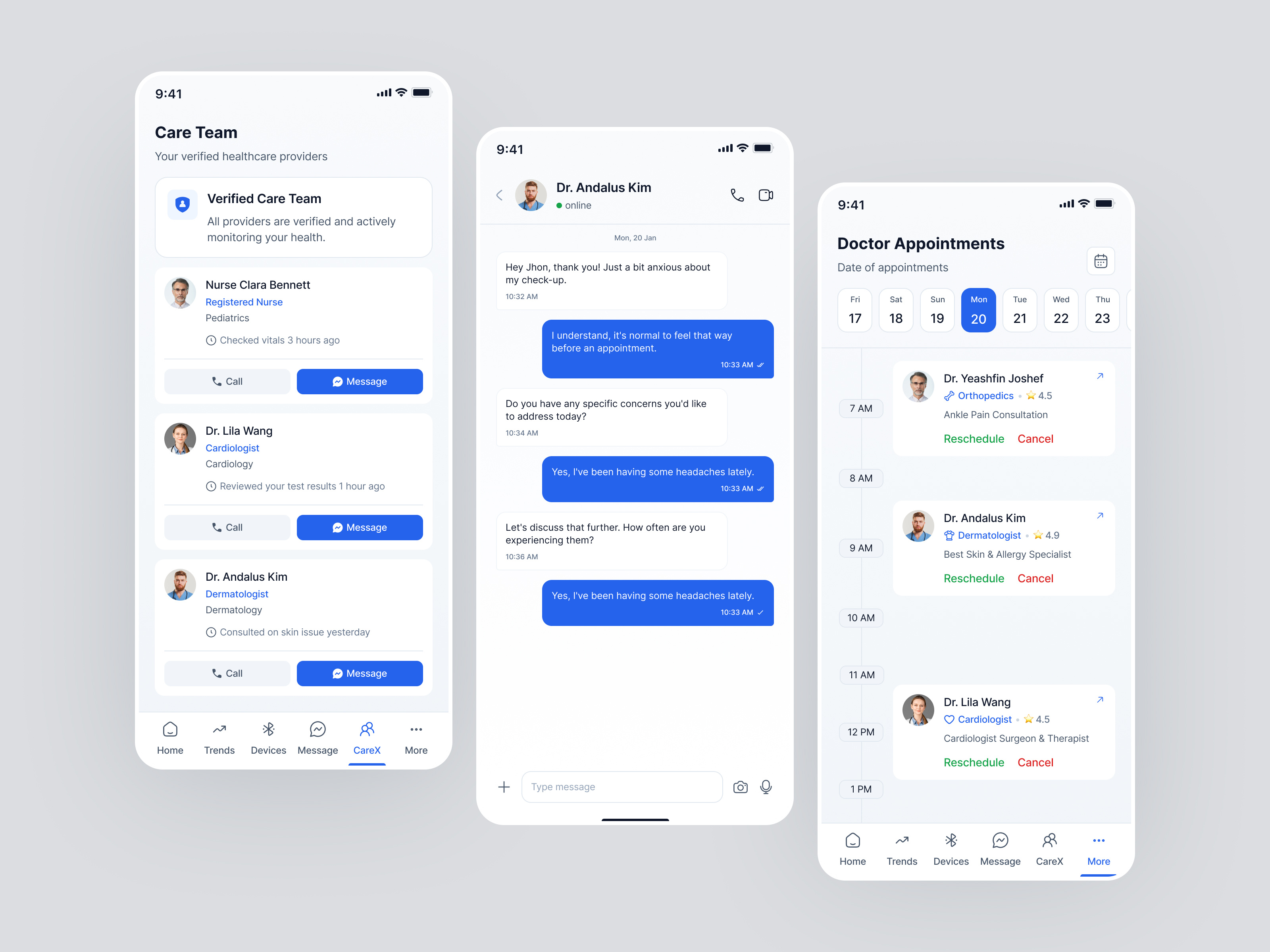 Example of Healthcare: Website, App & Web App Design