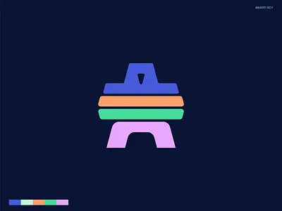 Abstract A Mark — SaaS Brand Symbol Exploration abstract logo app icon brand identity brand mark branding design digital product dribbble shot graphic design logo logo design minimal minimal logo modern modern identity motion graphics saas design tech branding ui branding visual identity