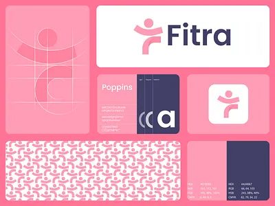 Logo Design for Fitra app logo balance beauty logo brand identity branding business logo design fitness logo logo logo design minimal logo wellness wellness center wellness logo designs yoga logo