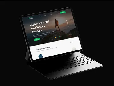 Explore the World – Travel Landing Page adventure booking platform community platform explore hero section landing page modern web design tourism travel travel app travel landing page travel website uiux website website design