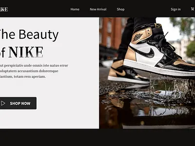 Shoes Commerce ( Home Page ) clean design e commerce ecommerce footwear minimal modern ui product design uiux web design