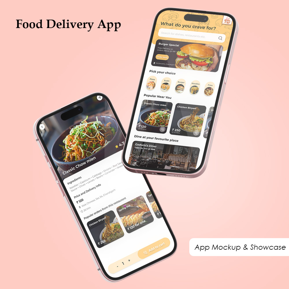 Food Delivery App UI Figma Design app branding design figma graphic design typography ui ux