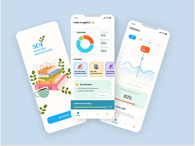 Education App app application education english english class english learning ios learning mobile mobile app online course redesign student ui ui design uiux ux