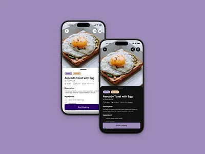 Daily UI #040 - Recipe 🍽️ app design daily ui daily ui 040 daily ui 40 dailyui design design concept recipe recipe app ui ui design uidesign