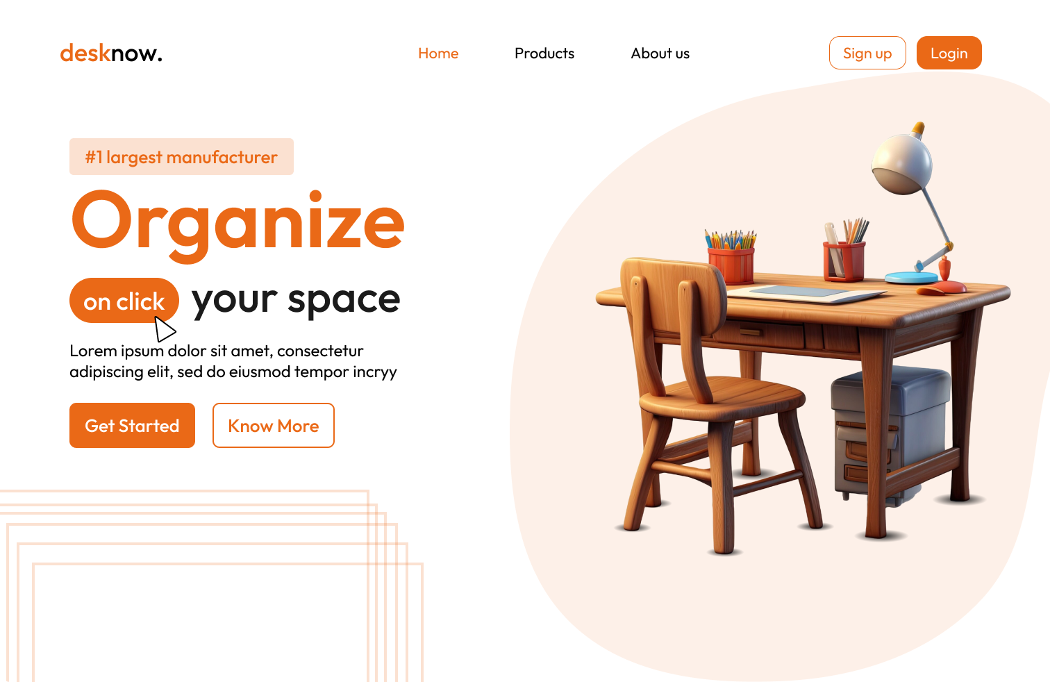 Example of Modern Landing Page UI Design