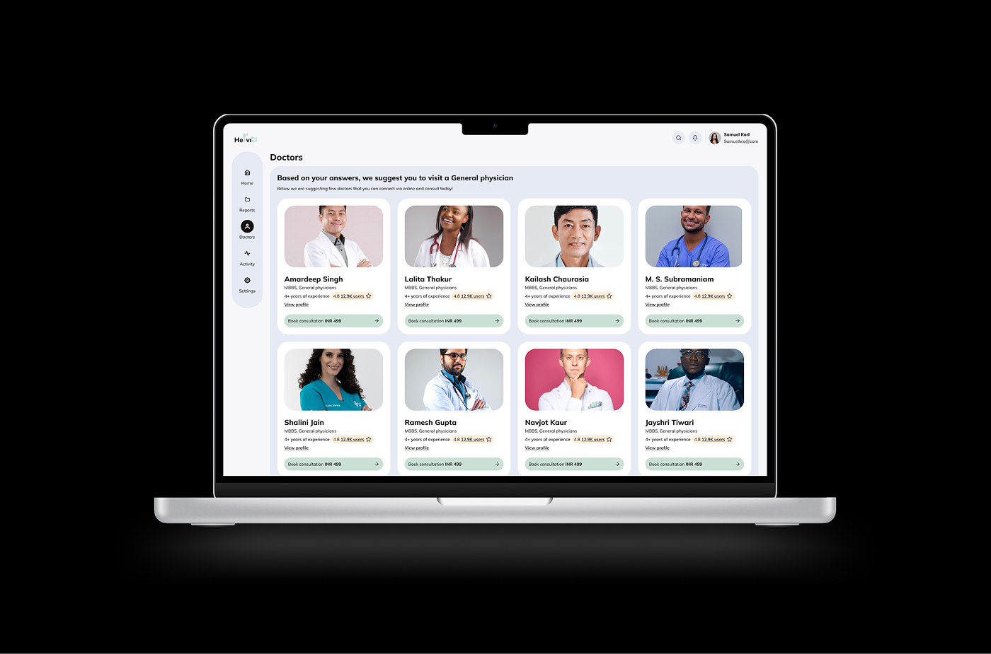 Health web app design figma health mobile app ui ui design ux website