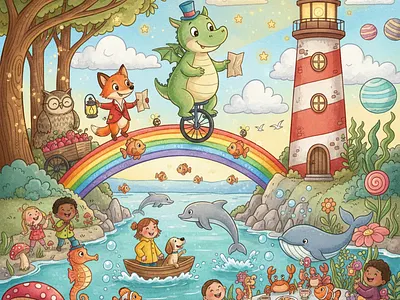 Illustration (Storytelling) childrens story design designs graphic design graphic designs illustration storytelling watercolour painting