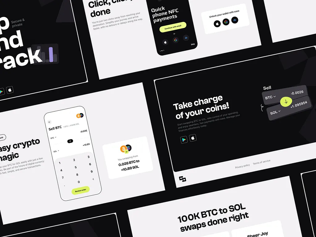 Crypto Swap App Onboarding & Swap Flow by Emote on Dribbble