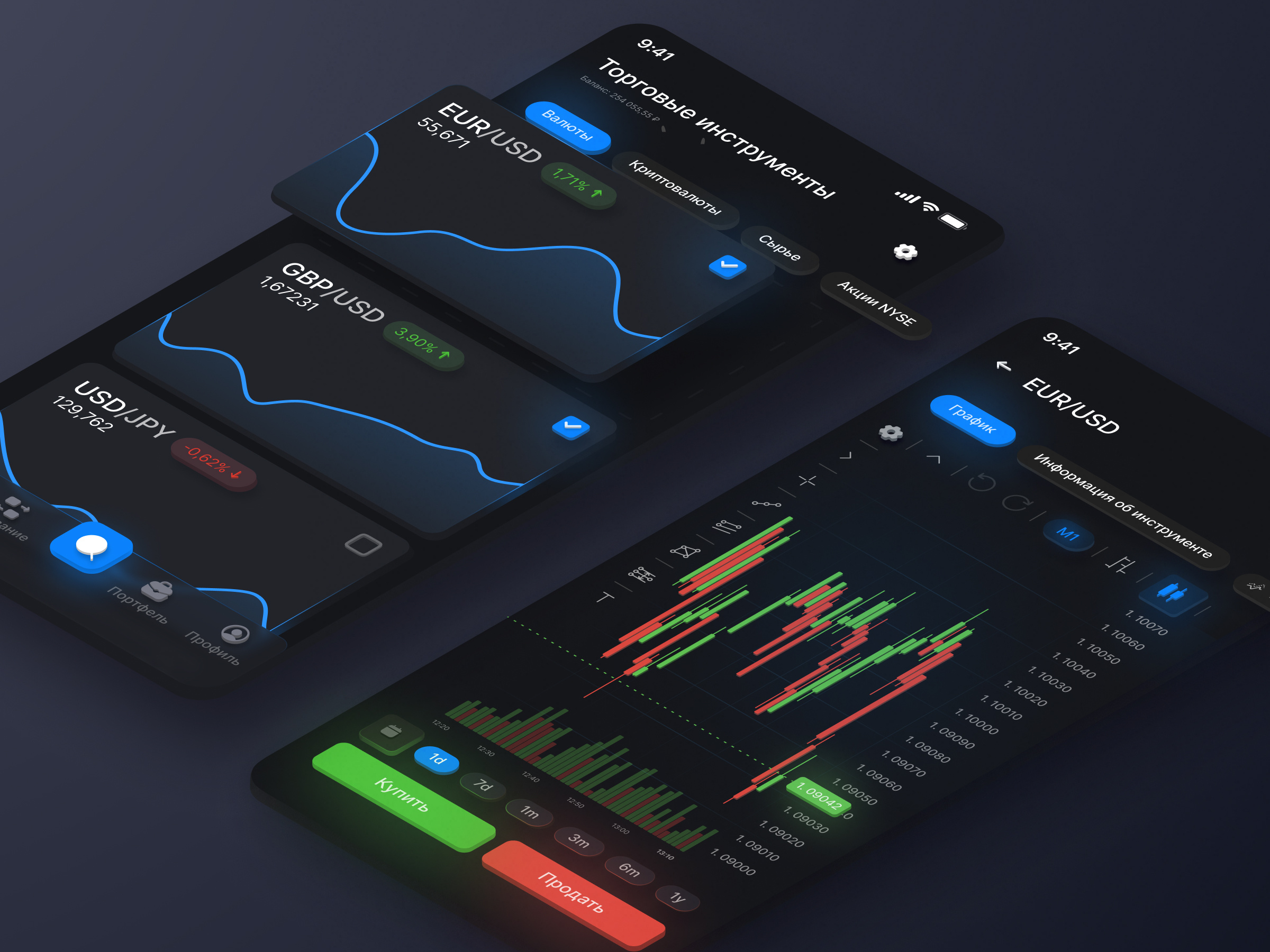 Example of Redesign FOREX app LiteFinance