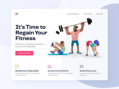 Fitness Landing Page, Website Design, business web site designer business website home page homepage landing landing page landingpage site ui user experience user interface ux web web design web designer web page web site webdesign website website designer websites