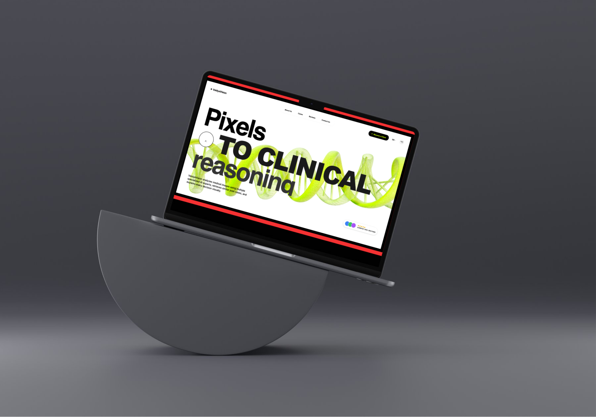 AI Medical Imaging Platform - Landing Page ai artificial intelligence enterprise healthcare landing page medical minimal saas ui design web design