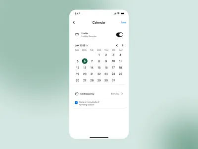 Calendar UI calendar calendarui dateselection dateui iosapp modernui newui ui ux
