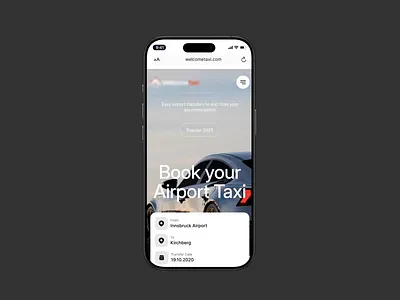 Luxury Airport Taxi — Mobile Responsive Motion airporttransport luxurytaxi mobileux mobilitydesign motiondesign productdesign realtimetracking saasdesign uidesign