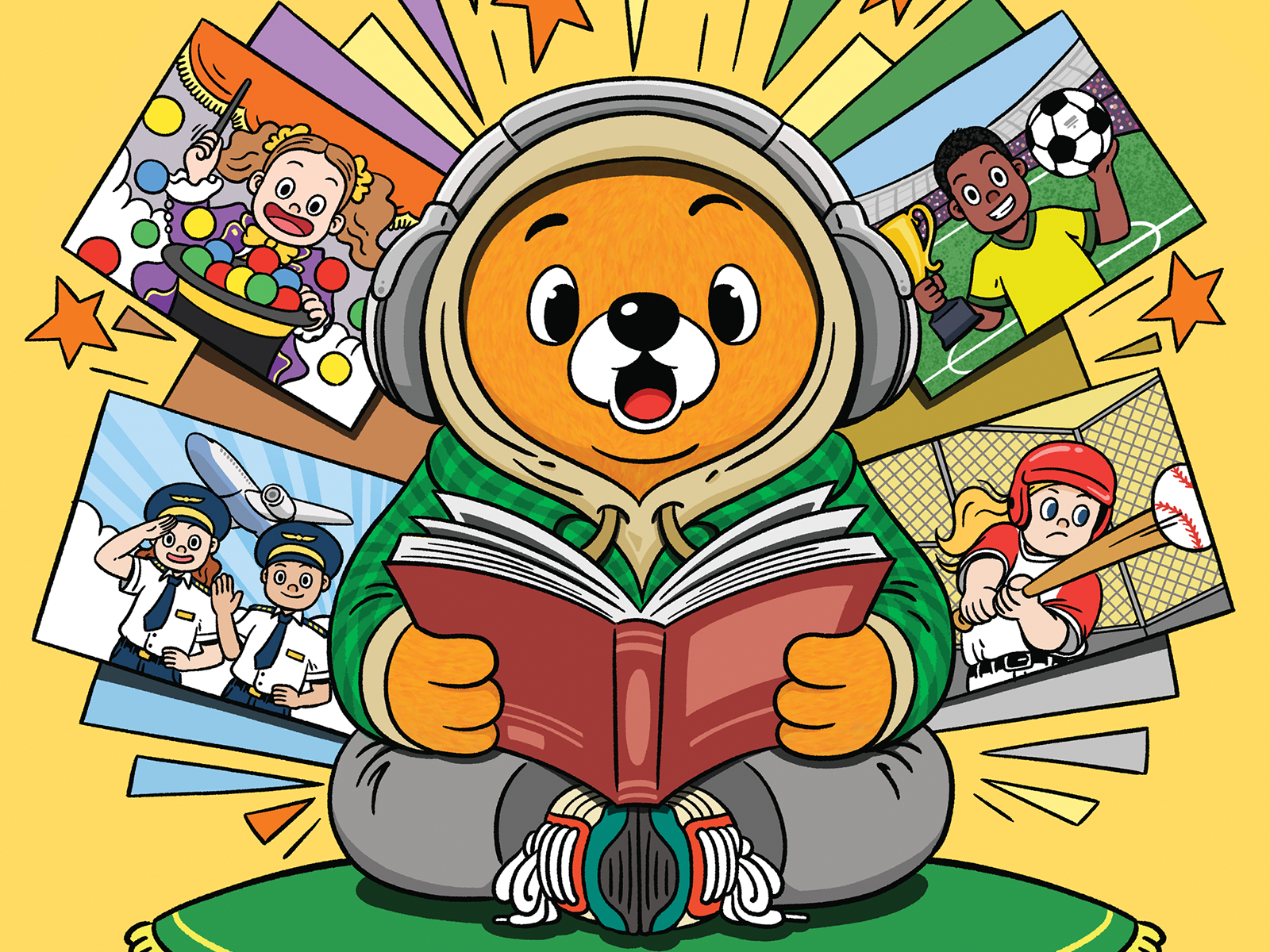 English Textbook Cover (Grades 6) book cover character illustration children illustration cover illustration illust illustration text book