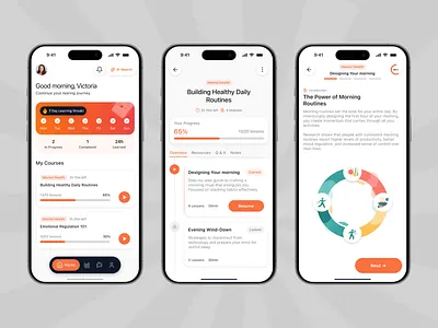 E-learning Mobile App ai ai course app app course app e learning app edtech education app ios learing mobile app design online online course study app uiux