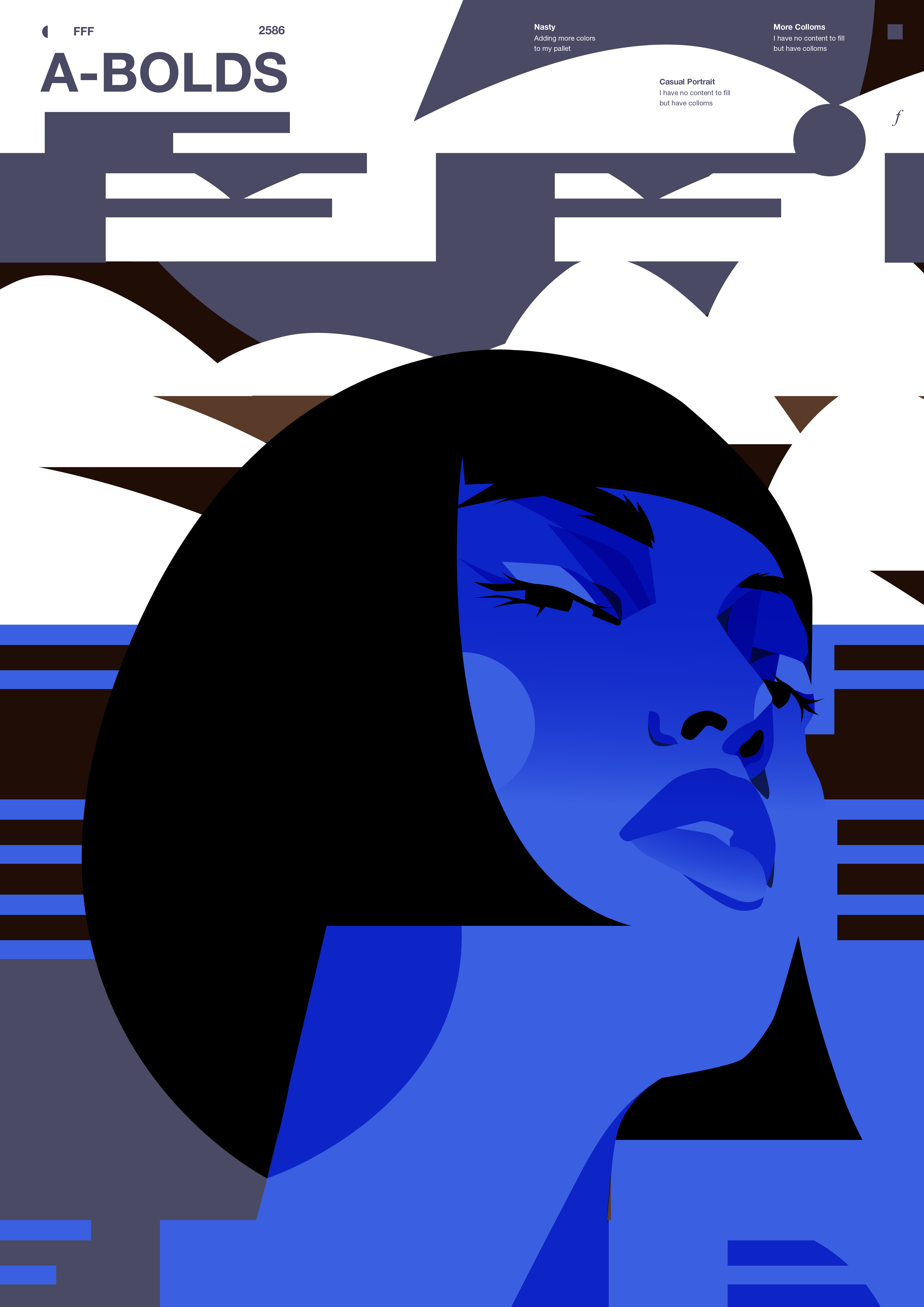 A-BOLDS abstract composition design editorial illustration graphic design illustration laconic layout lines minimal pattern portrait portrait illustration poster typography woman woman illustration