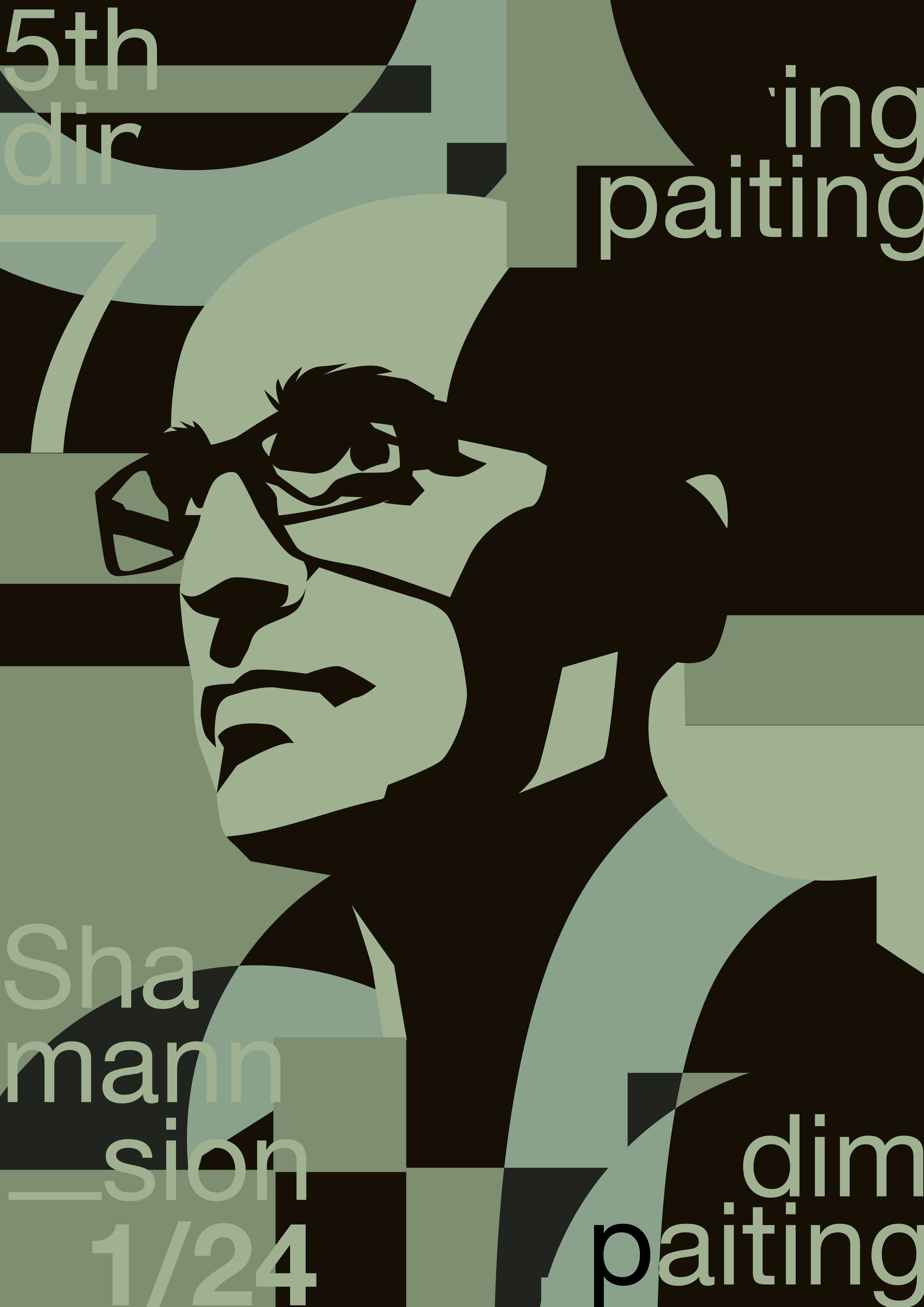 Shamann Sion - Painting exhibition abstract branding composition design dual meaning editorial illustration editorial portrait exhibition graphic design illustration laconic layout lines minimal portrait portrait illustration poster typography vector vector artwork