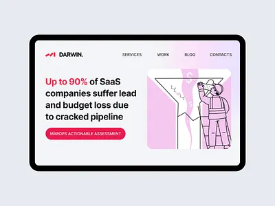 SaaS Marketing Funnel — Product UI & Motion Design b2b landing page landingpage lottie animation marketing website product design saas ui animation