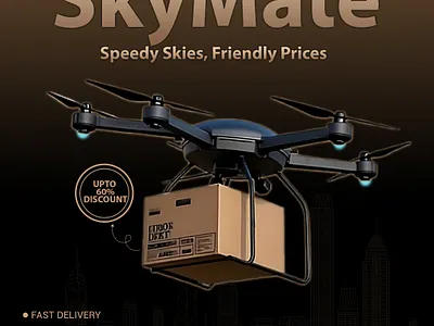 SkyMate – Drone Delivery Service Branding