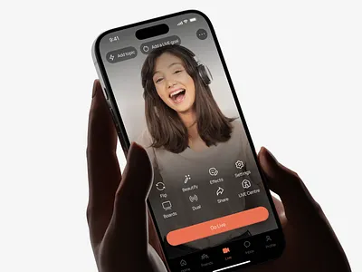 Streaming mobile app app live mobile app product design streaming ui ux video viral