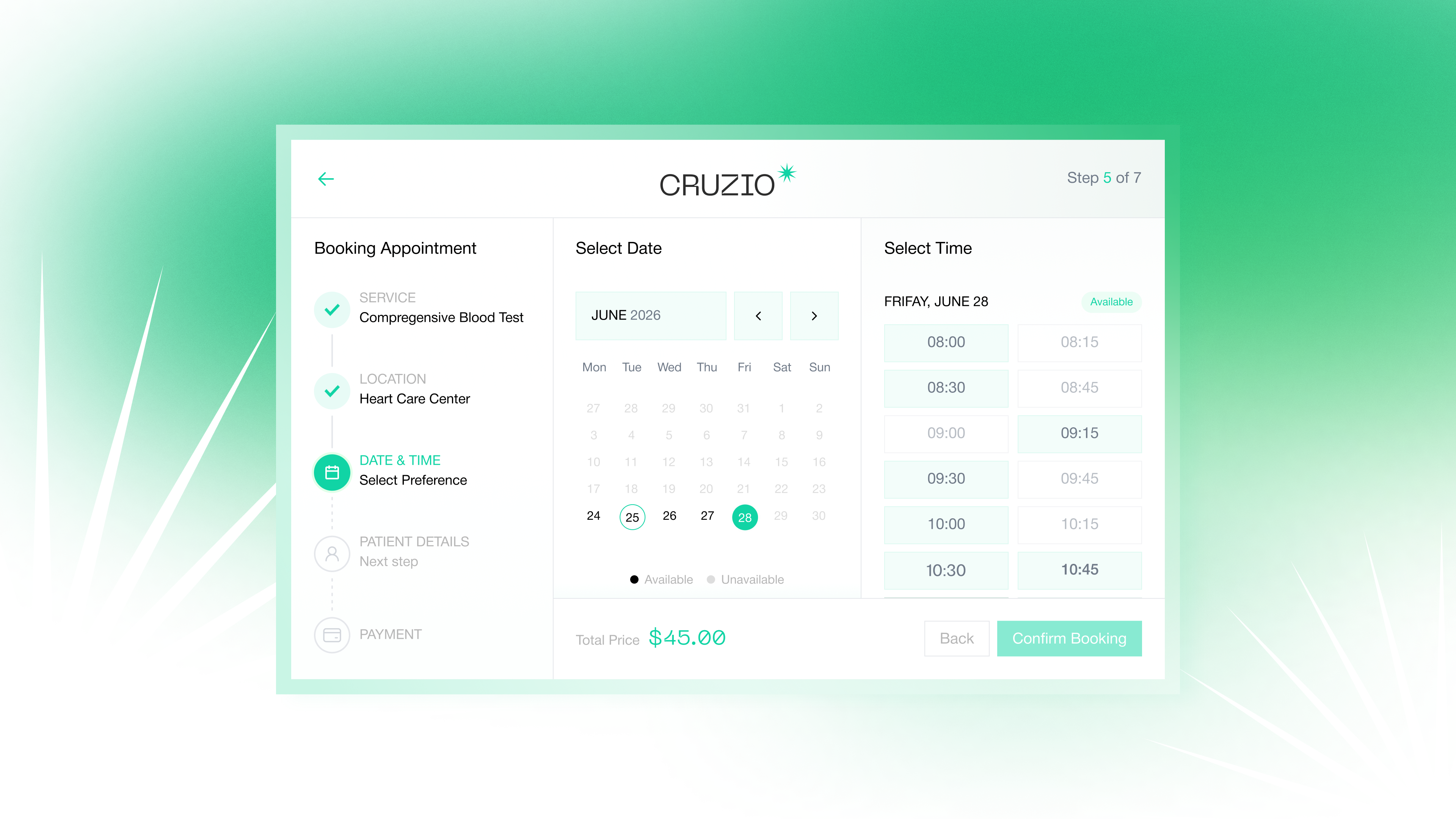 Booking Popup booking branding figma ui user experience user interface ux uxui design web design