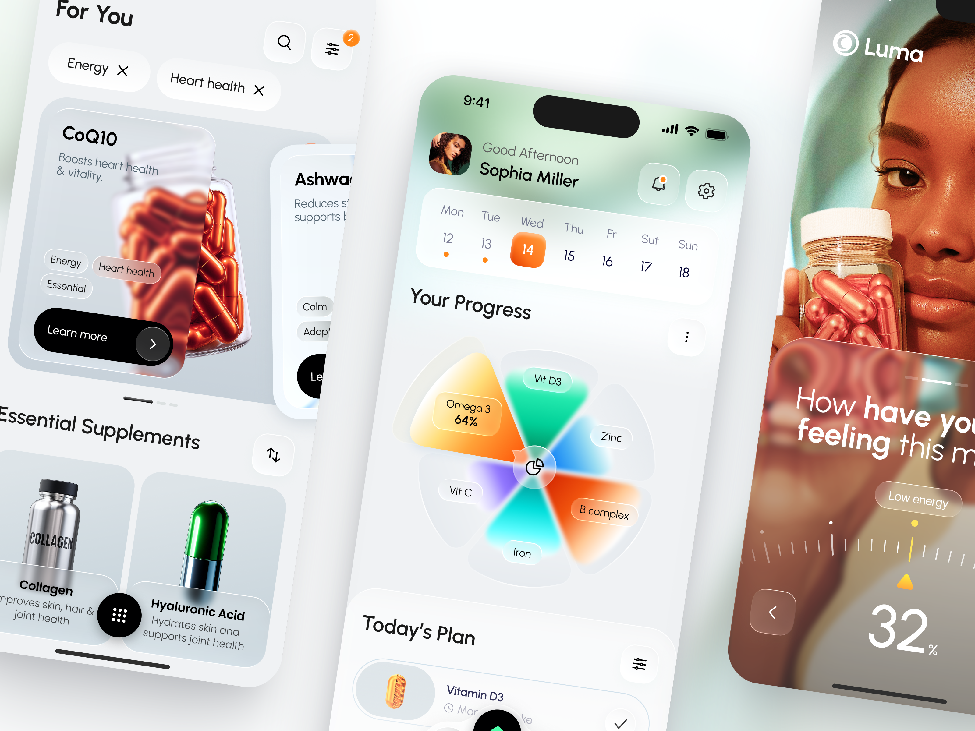 Mobile App For Supplement Tracking App app app design application application design design interface ios app ios app design mobile mobile app mobile app design product service startup ui uiux ux