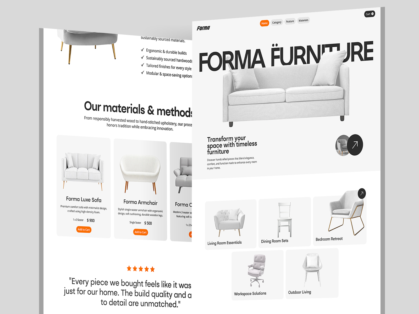 Example of Modern Website Design