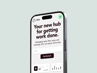 OMO Productivity Hub App all in one tool app dark mode design ios minimal design mobile mobile app onboarding ui productivity ui ui design ux ux design workspace