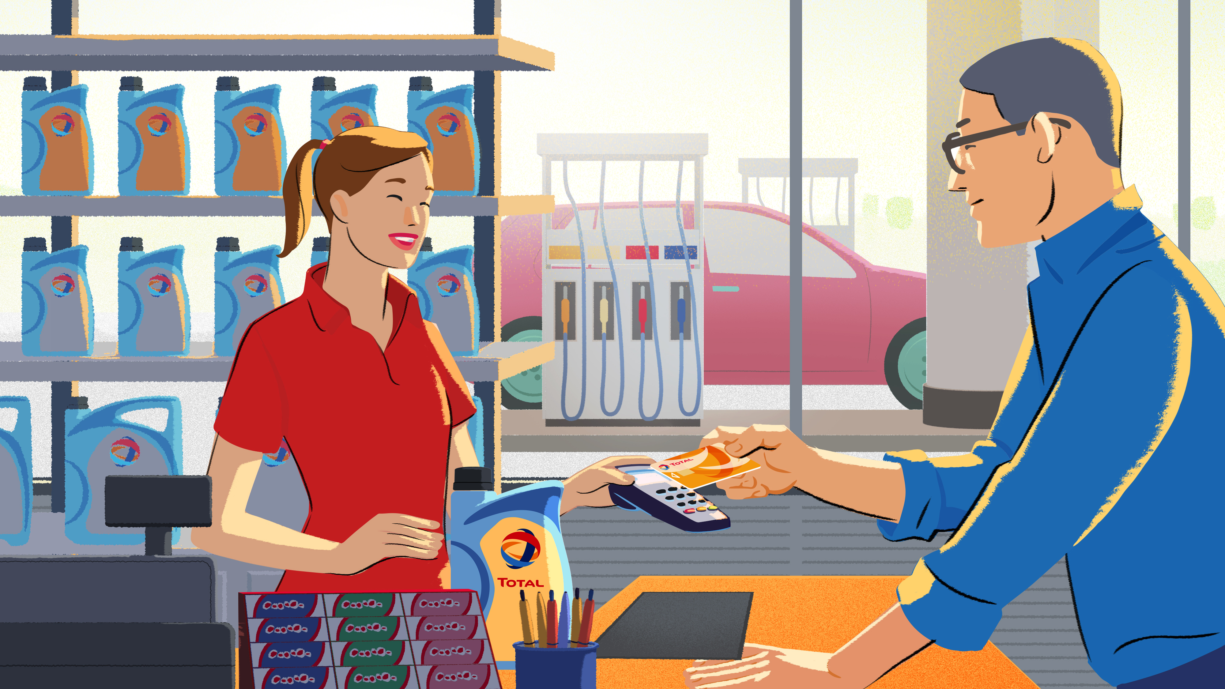 Total Energy styleframes animation illustration styleframe
