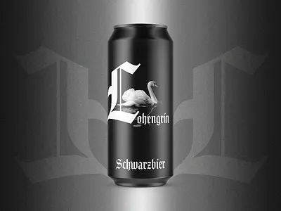 Schwarzbier Beer Label Design beer branding brewery craft beer design gothic graphic design illustration label logo package photoshop type typography vector