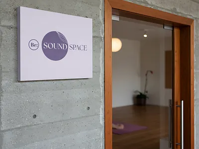 Sign design | Sound and Healing Studio branding branding design calm aesthetic design digitalmarketing editorial design graphic design holistic branding illustration logo logo design modern serif sensory design sound healing spiritual branding vector visual identity wellness brand