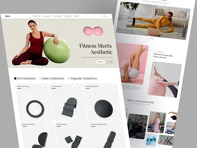 Fitness E-Commerce Website Design diet website ecommerce fashion ecommerce fitness fitness assistant fitness training fitness website gym website healthcare landing page minimal design product design responsive design shopify design shopify designer shopify developer shopify landing page web design website design wellness brand