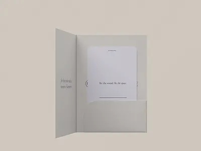 Open Gift Card design | Sound and Healing Studio brand guidelines branding design calm aesthetic creative direction editorial design holistic branding logo design mindfulness design minimalist branding modern serif organic color palette out of form studio poetic design sensory design sound healing spiritual branding typography system visual identity wellness brand zurich studio