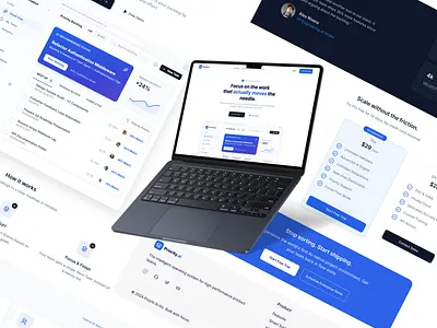 AI-Powered Project Planning SaaS – Landing Page UI/UX Design ai dashboard dribbble figma landingpage productdesign saas ui uidesign uxdesign webdesign