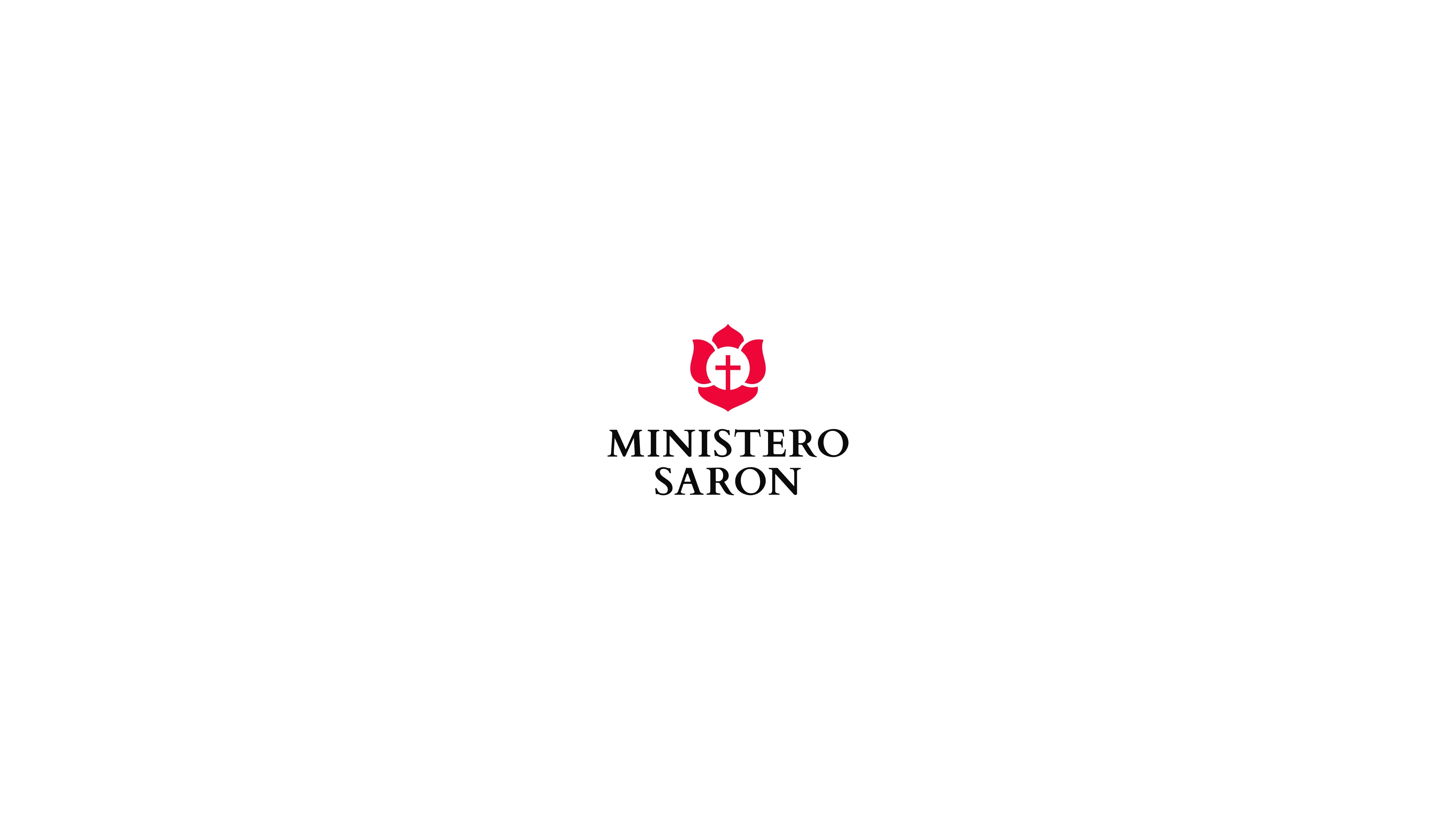 Ministero Saron - Visual Identity brand identity christ centered christian design church branding cross symbol faith community livestream church logo logo design ministry branding modern church rose spiritual community worship