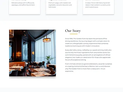 Restaurant reservation website + mobile app UI