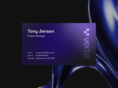 Business card design for Verta
