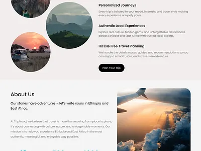 Travel website branding graphic design ui