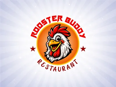 Restaurant Logo | Mascot Food Brand badge logo bold logo design cafe logo cartoon mascot chicken logo fast food branding food brand identity food logo mascot logo modern mascot logo restaurant logo rooster logo