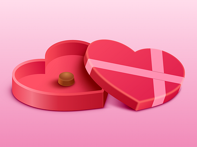 Last Chocolate In The Box 3d illustration madewithsketch sketch valentines day
