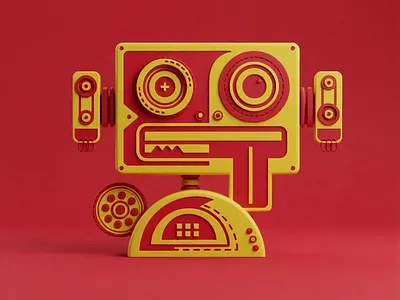 Robot_10 years later 3d animation fun robot