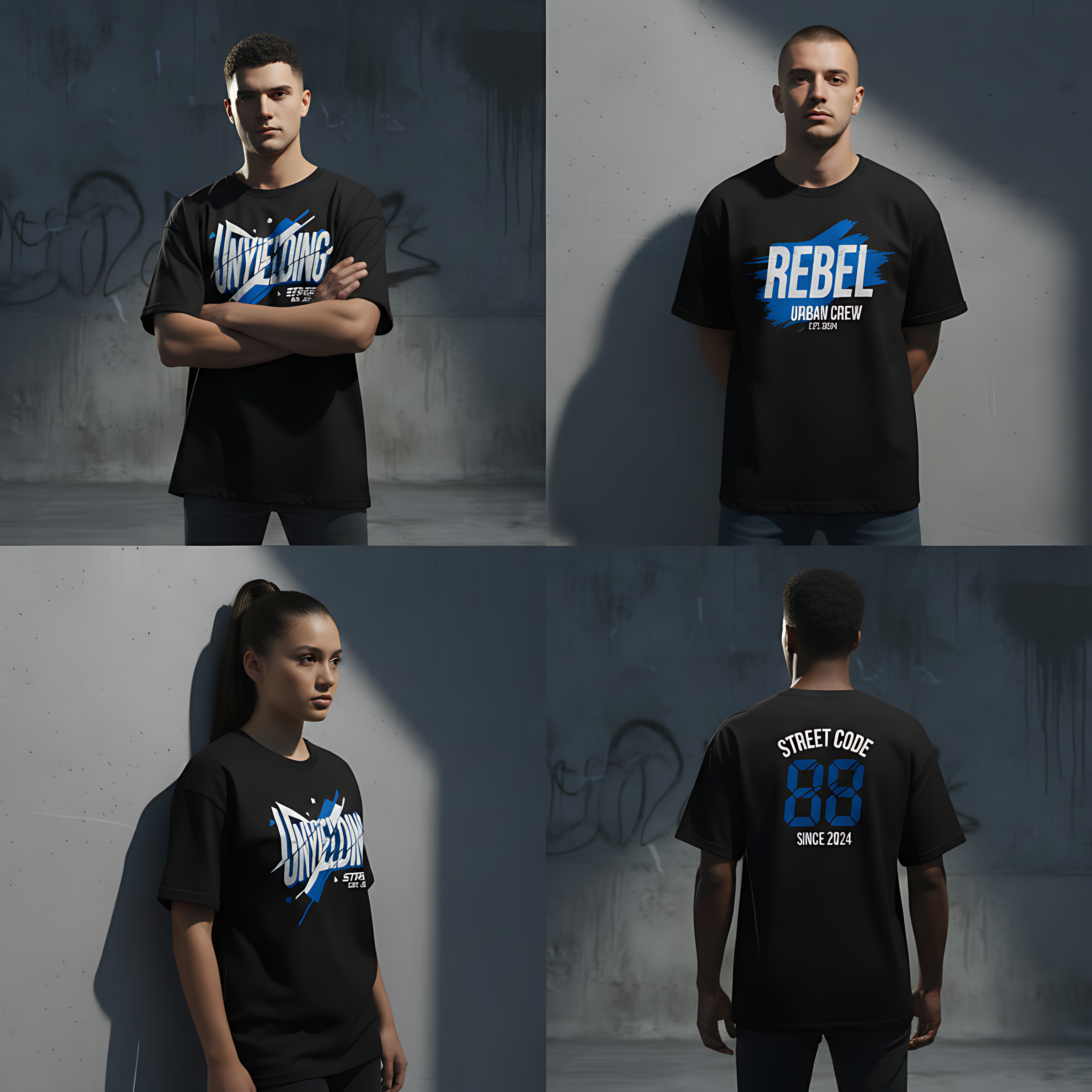 Example of Streetwear T Shirt Design Collection