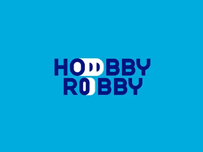 Hobby Robby brand branding components design electronic eye font hobby identity letter lettering logo logotype robby robot store