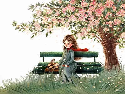 Children's book illustration, about remembering loved ones 2d artist art book illustration digital art digital illustration drawing family illustration illustration illustration for picture book illustration for storybook illustrator kidlit kids illustration procreate