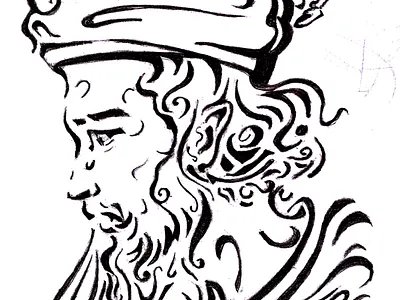 Suhrawardi: The Philosopher of Illumination illustration line art portrait suhrawardi